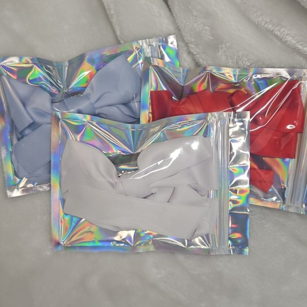 Baby Blue Double Bow Knot Alligator Hair Clip - Picture 3 of 3